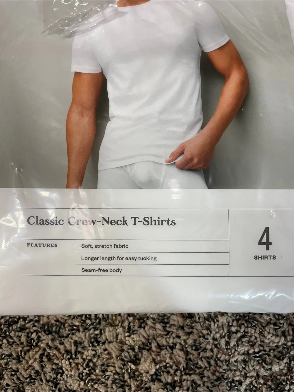 Goodfellow & Co White Crew-Neck Undershirts - 4 Pack Size Medium | NEW